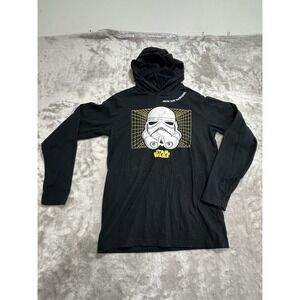 Star Wars Mad Engine Boys Darth Vader Hooded Full zip Hoodie Size Medium Black